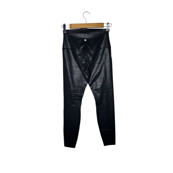 Lululemon Align High Rise 28” Shine Radiate Foil Black Size 6 NWT - Picture 8 of 9